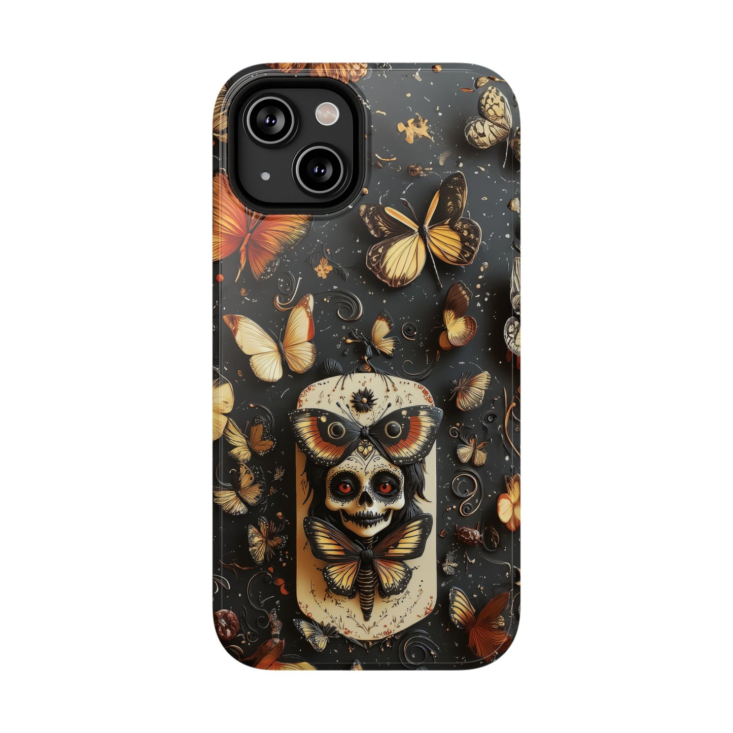 Creepy Doll and Butterflies | 90's Fairy Grunge | Impact Resistant Phone Case