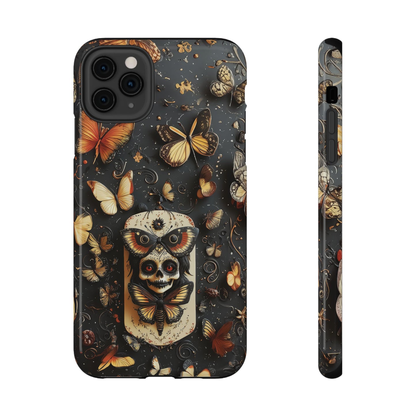 Creepy Doll and Butterflies | 90's Fairy Grunge | Impact Resistant Phone Case