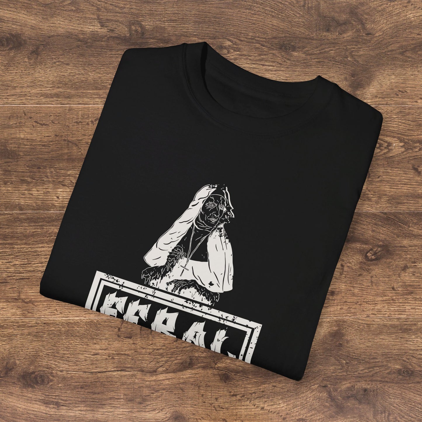 Feral Zombie Nun Vintage Y2k Clothing Cute Oversized Tshirt